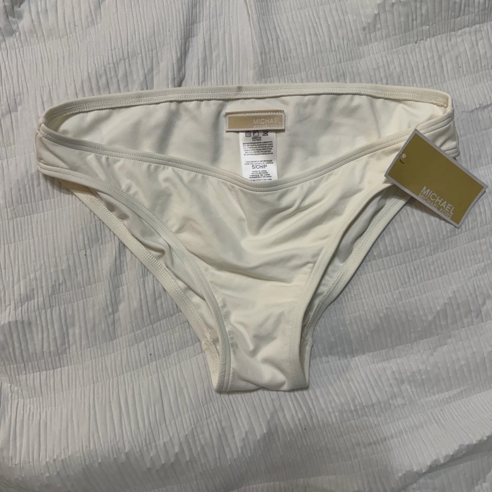 Michael Kors Ivory Bikini Bottom
